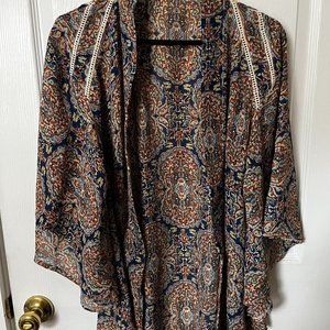 LF Mika & gala printed kimono